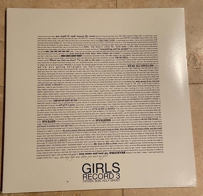 Girls   Father, Son, Holy Ghost (Vinyl LP + Flexi 7'', 2011, True Panther) NM