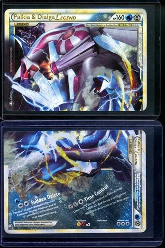 Palkia & Dialga Legend 101 & 102 Triumphant Holo Pokemon Top & Bottom NM!