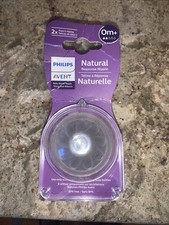 Philips Avent Natural Baby Newborn Flow Bottle Nipples 0m 2 Nipples