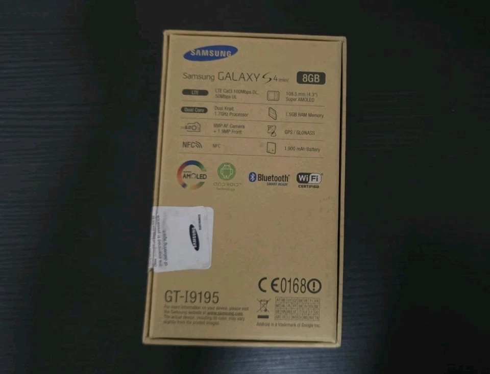 Samsung Galaxy S4 Mini - 8GB - Grey colour (Unlocked) Rae Original Box  - Image 2 of 4