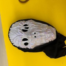 Ghost Face Iridescent Pearl White Melting Mas...