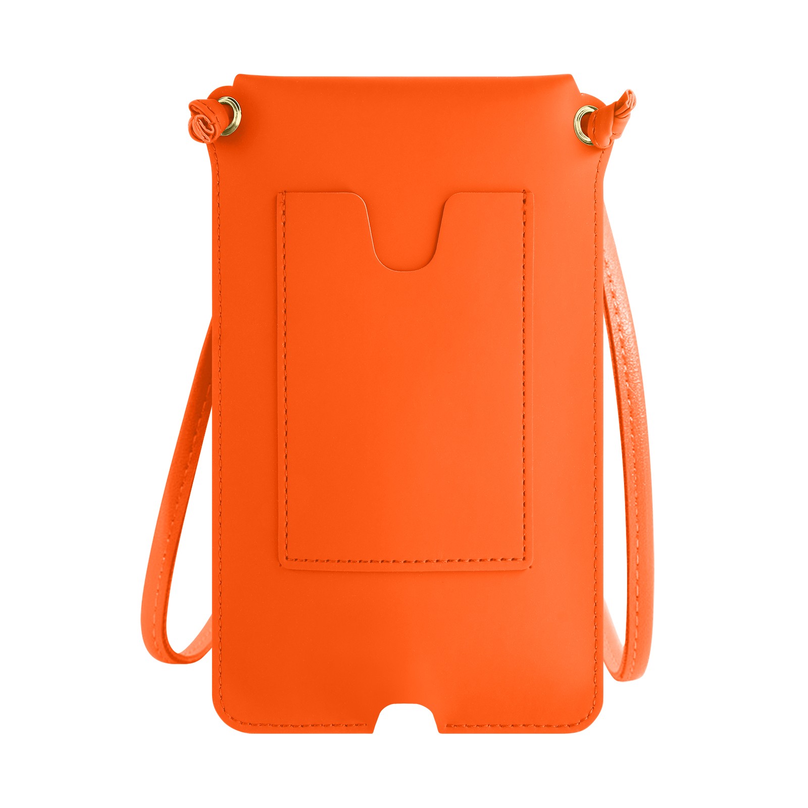 Pochette bandoulière smartphone pour sorties et voyages étui orange Avizar