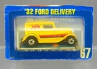 Vintage 1989 Hot Wheels 7672  #67 Diecast 1/64 Yellow 32 Ford Delivery Truck NEW