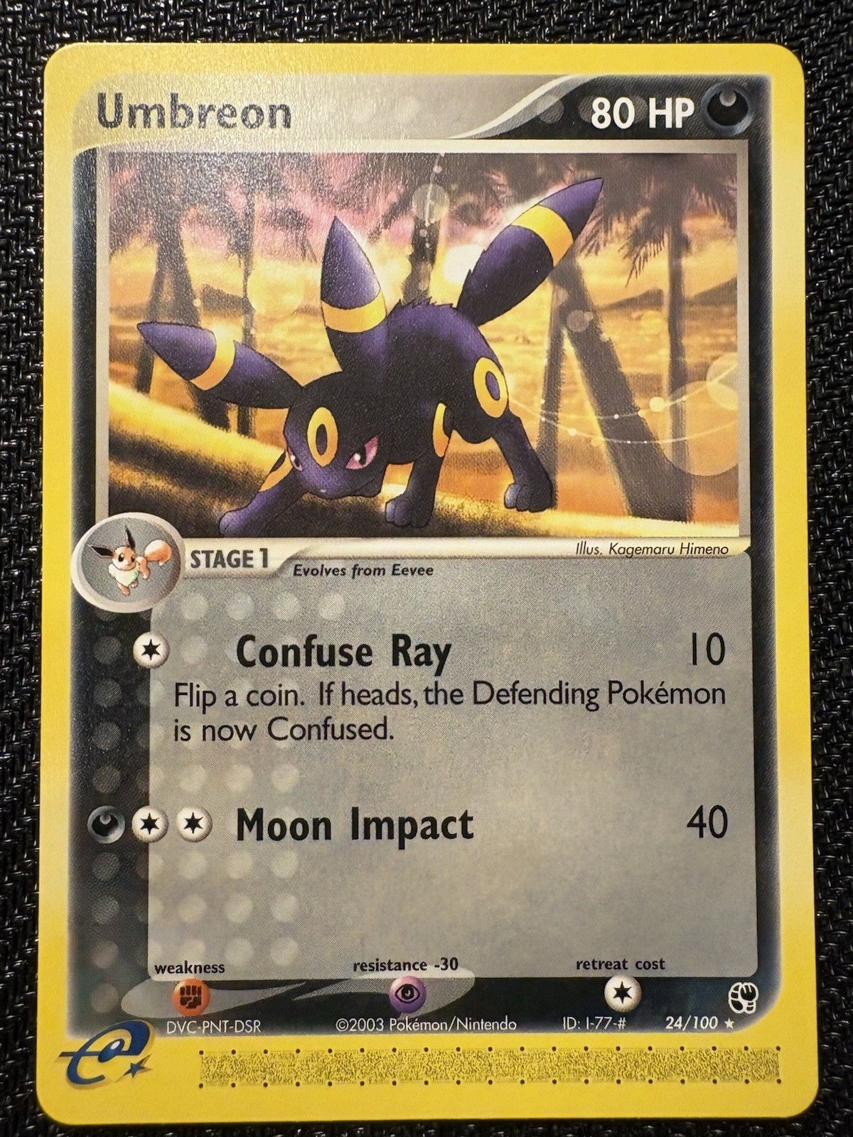Pokémon TCG Umbreon EX Sandstorm 24/100 Rare Near Mint NM Card