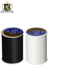2-Pack Dual Duty Thread   400 Yards Black  White Polyester for All Sewing Needs