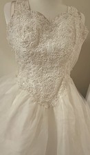 1990s European Brand Wedding Dress Vintage Size 10