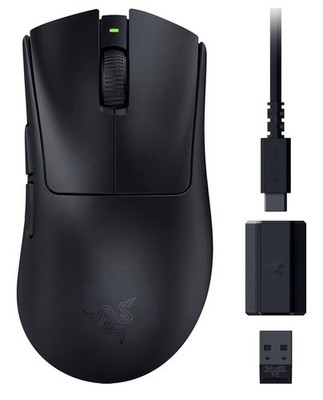 Razer DeathAdder V3 Hyperspeed Black Gaming Mouse W Mouse Display Stand