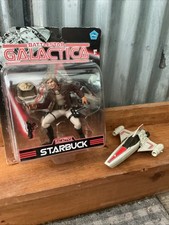 Product Image: Battlestar Galactica Lieutenant Starbuck Figure JoyRide + Bonus Viper 1978