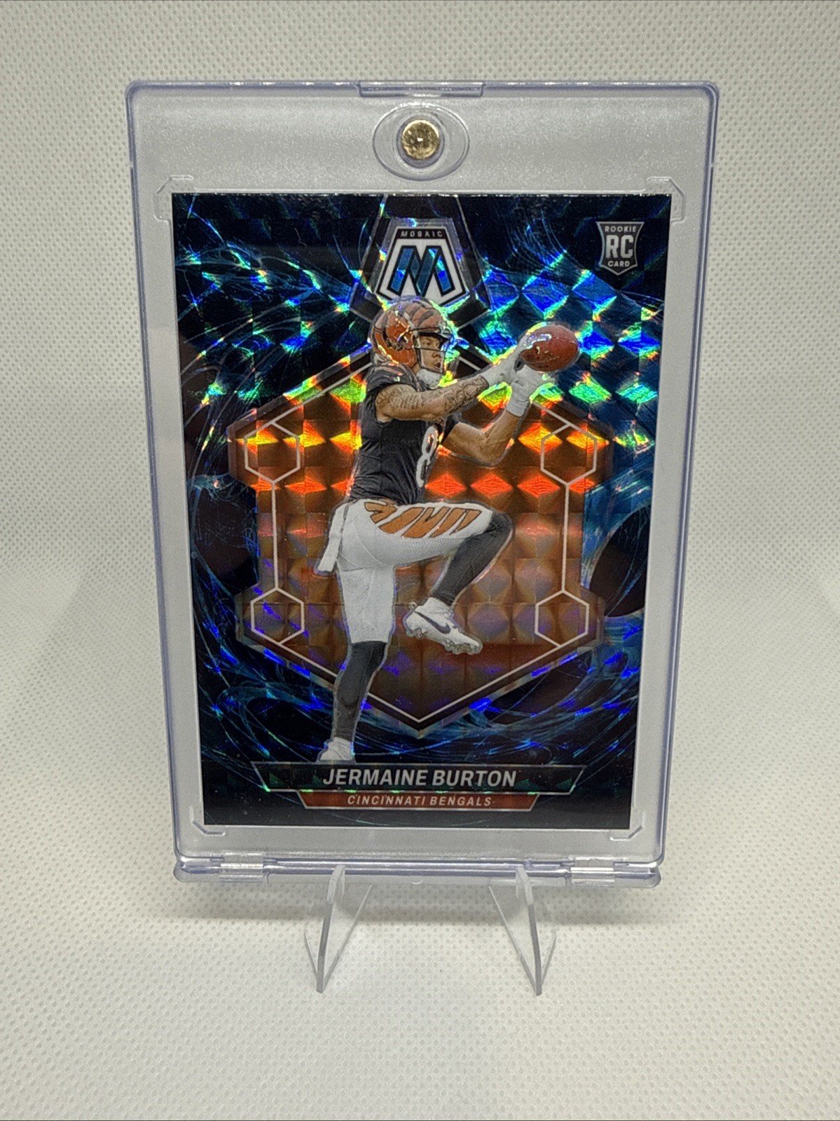 2024 Panini Mosaic - Rookies Jermaine Burton #366 Genesis Mosaic Prizm (RC)