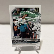 2025 Donruss Saquon Barkley BACKWARD HURDLE INSTANT BEST OF #INS-SBY Eagles