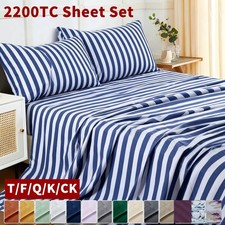 2200 Series 4 Piece Bed Sheet Set Hotel Luxury Ultra Soft Deep Pocket Bed Sheets