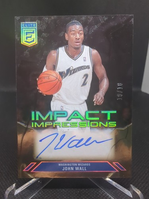 #ad 2023 24 Donruss Elite JOHN WALL Auto Impact Impressions Gold 10 Wizards #II JWA $99.99