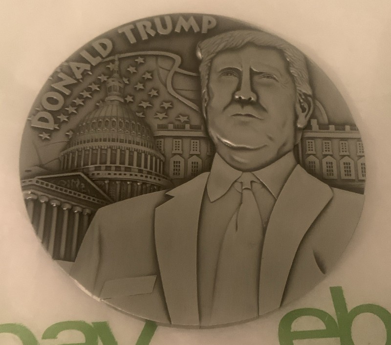 Donald J. Trump Presidential Medallion 3 Inches Diameter 2016 Campaign