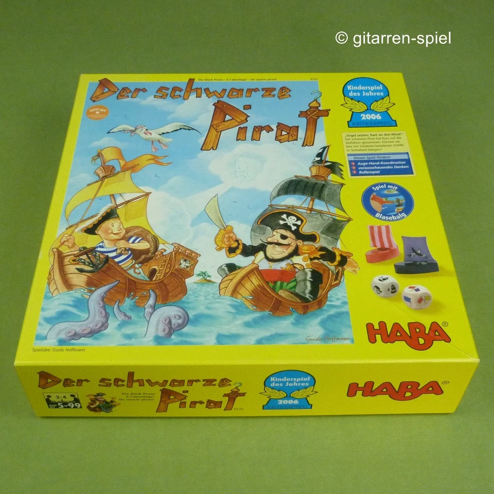 Der schwarze Pirat - 100% Komplett, 1A Zustand! Kinderspiel des Jahres 2006 Haba - Bild 2 von 4