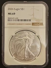 2026 American Silver Eagle - NGC MS69