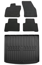 Gummi Fußmatten Kofferraumwanne für VW Touran 2 5T ab 2015- Gummimatten Set