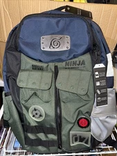 Bioworld Kakashi Hatake backpack laptop bag - Naruto NEW WITH TAGS RARE