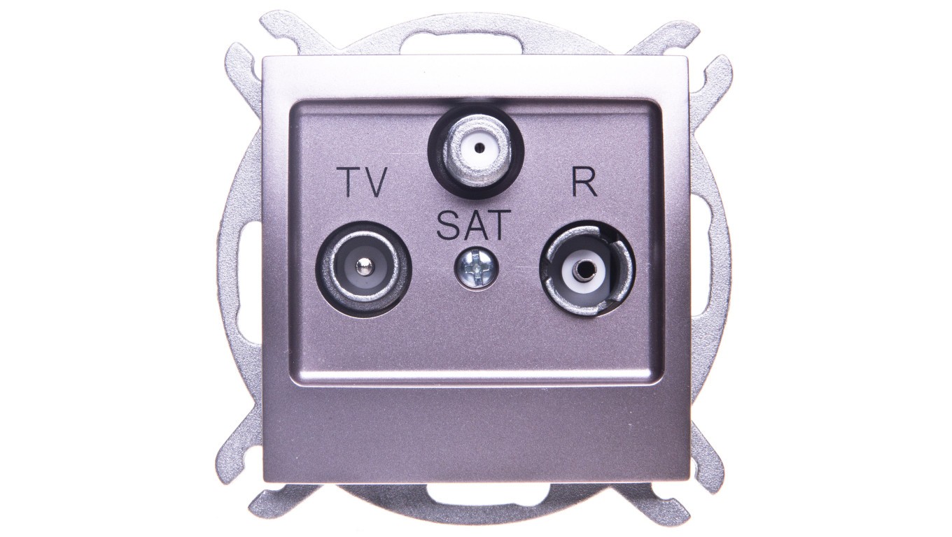 IMPRESSION Antenna Socket RTV-SAT End Titanium GPA-YS/m/23