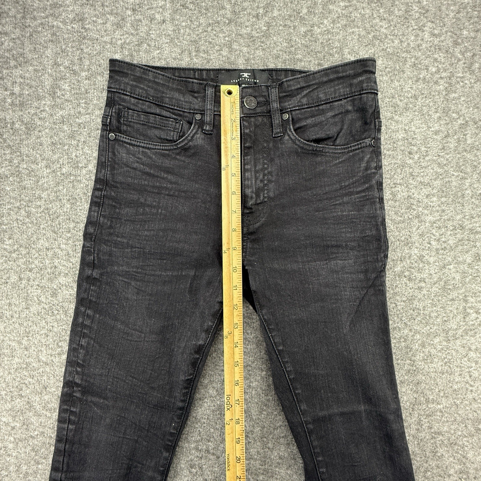 JORDAN CRAIG Mens Skinny Jeans Black Size 30x32 Stretch Sean Denim Casual