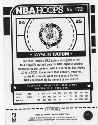 シングルカード NIKE - NBA Jason Tatum 2024-25 NBA Hoops Frequent Flyers - Jayson Tatum #2 - RC