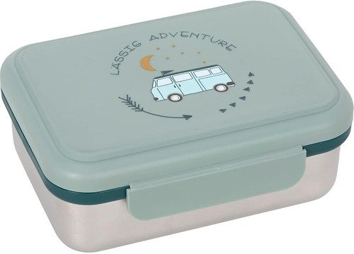 LÄSSIG Kinder Brotdose Edelstahl Lunchbox Frühstücksbox Nachhaltig Kindergarten - Bild 11 von 13