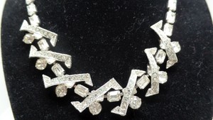 EISENBERG-Signed-Vintage-Sparkling-Ice-Crystal-Necklace