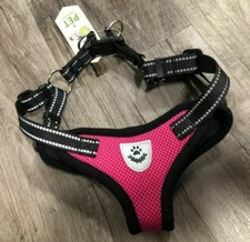 Pet Supplies Small Dog Pink Black Harness And Leash Size Medium