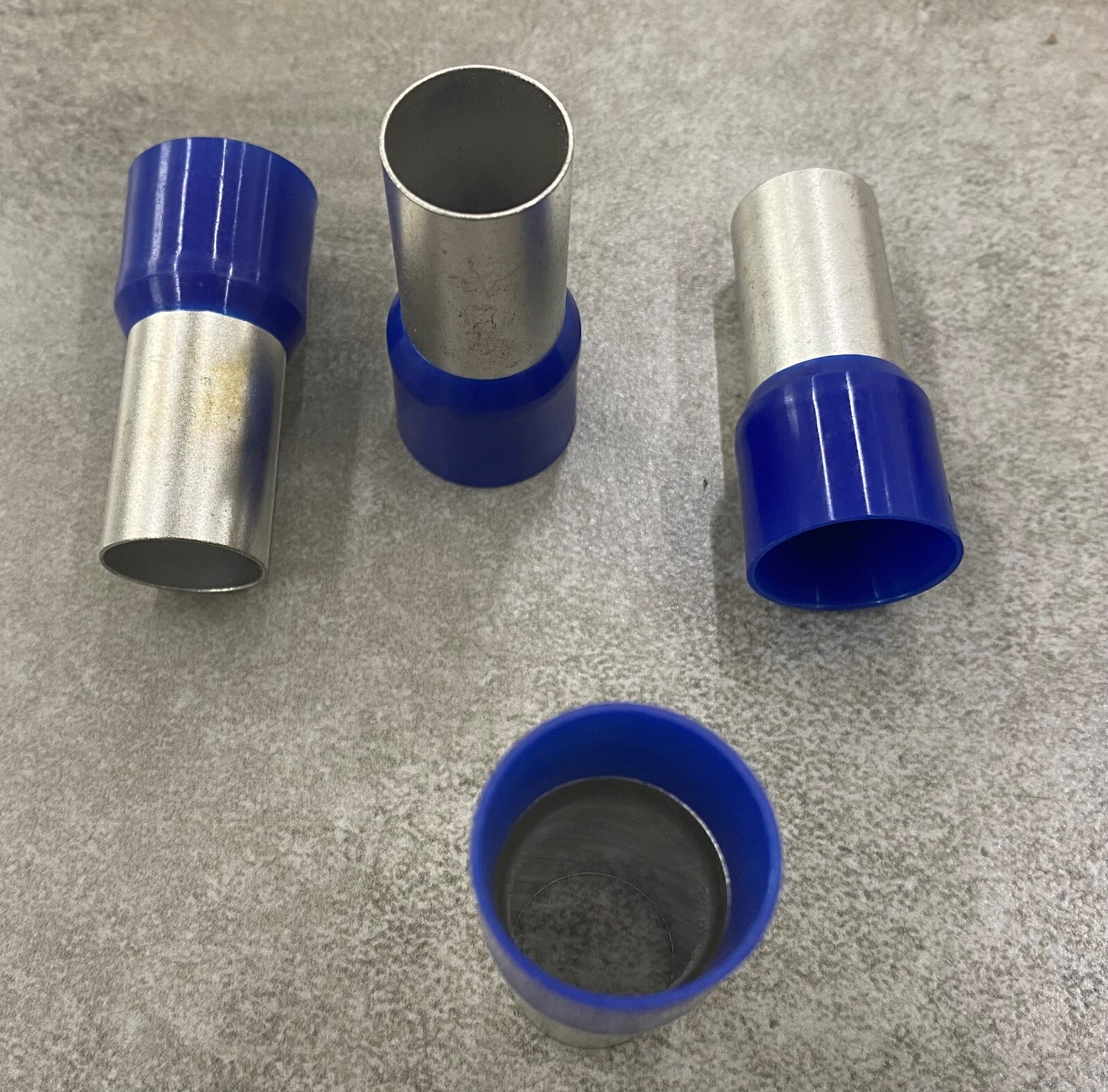 BM 00521 Insulated End Sleeve/Bootlace Lug, 120mm2/ 4/0 AWG, Blue, 50 Pc's Pkt