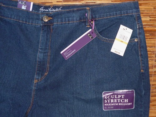 GLORIA VANDERBILT AMANDA CAPRI OR SKIMMER CLASSIC RISE DENIM JEANS LIST $50 - Picture 3 of 7