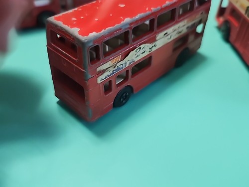 3" Lot 5 Bus Matchbox Double Decker Corgi Juniors Daimler Fleetline 1/124 Scale - Picture 12 of 24