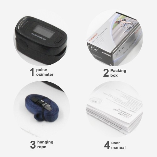 Fingertip Pulse Oximeter Blood Oxygen Spo2 Monitor PR monitor O2 OLED NEW CMS50N - Picture 10 of 12