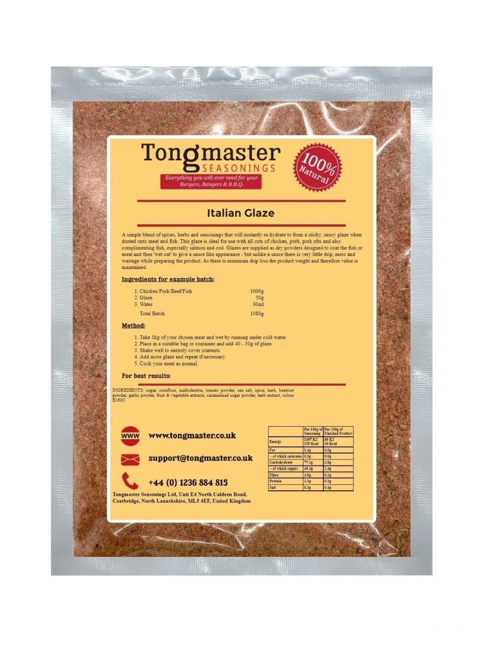 Italian Glaze - Meat Rub - 400g (Gluten Free)