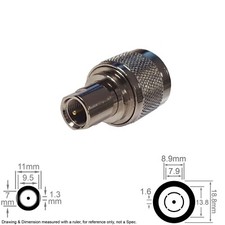 Coax RF Antenna Adapter Connector Converter FME Male N Type Male