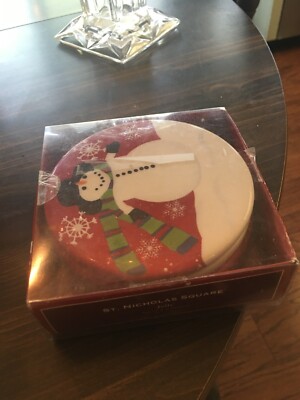 SUPER DUPER St. nicholas square jolly friends coasters