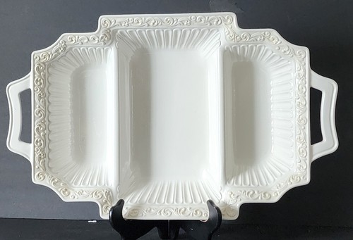 Lenox Butler's Pantry 3-part Divided Rectangular Serving Platter 20" x 13" x 3" - Picture 9 of 11