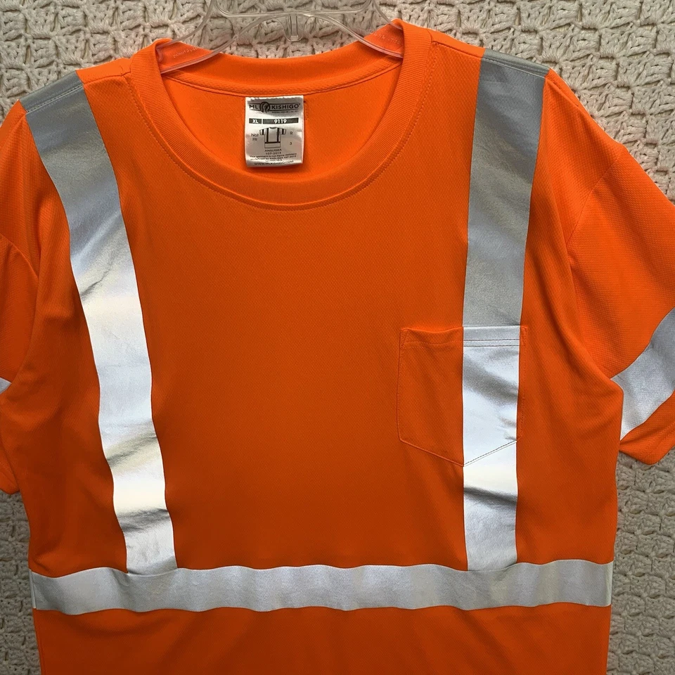 Camiseta 2 Piezas Alta Visibilidad Mes Clase XL Seguridad Manga Corta Alta Visibilidad Naranja Foto 2 de 4