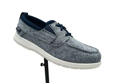 Sperry Men's Boat Casual Shoes Size 10 Navy Blue Chambray Upper Slip-on Style