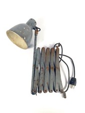 Lampada industriale a pantografo da scrivania vintage