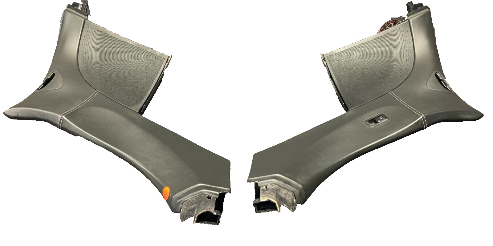 2012 AUDI R8 V10 GT OEM LEATHER REAR SPEAKER COVER PANELS PILLARS