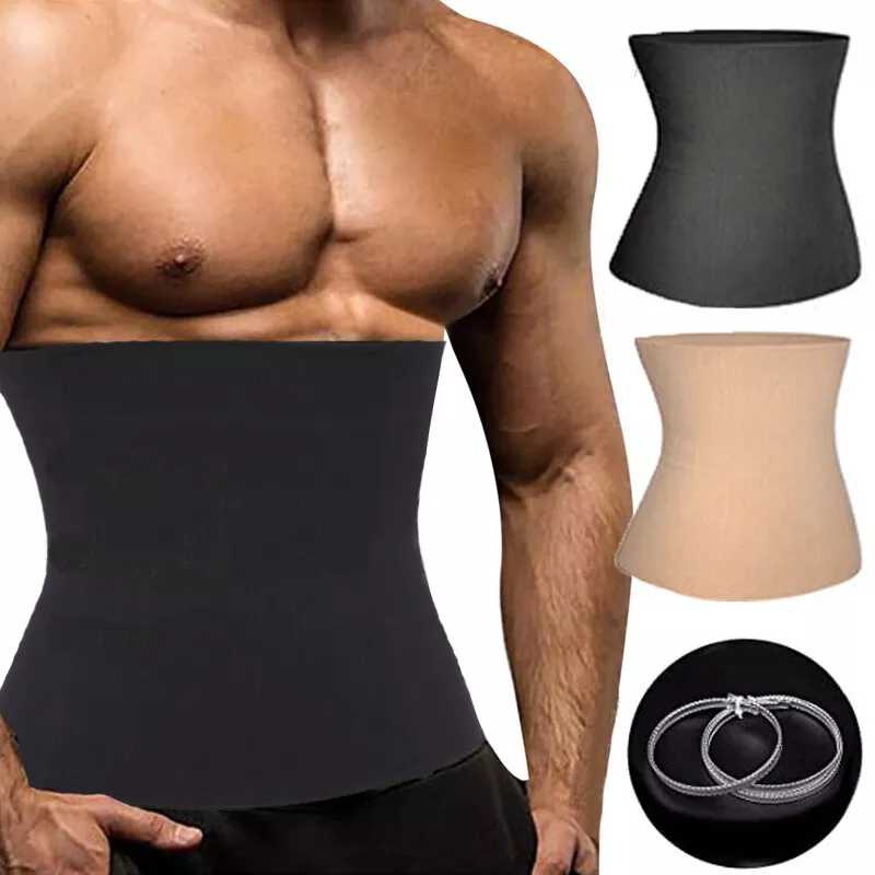 Men Tummy Tuck Belt Body Shaper Seamless Control Slimming Trimmer Waist  Trainer