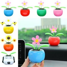 Swinging Toy Automobile Dashboard Decoration Solar Powered Dancing Flower