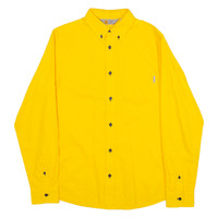 CARHARTT Rugged Outdoor Wear Mens Plain Shirt Yellow Long Sleeve M