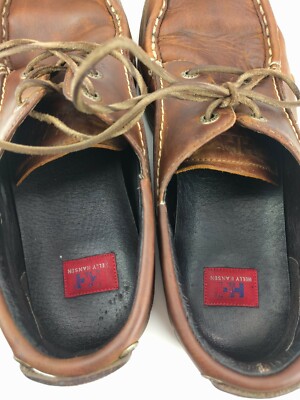 Helly Hansen Brown Moc Toe Driving Oxford Lace up Shoe Size  display picture 3