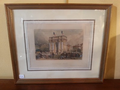 Engraving IN Colors, Marseille: L'Arc De Triomphe