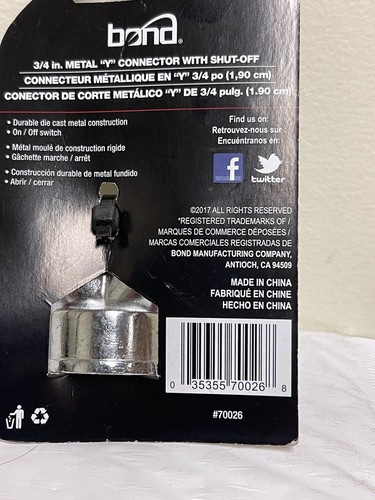 3/4-Inch M &;Y&; Hose C Shut-Off - Bond Mg 70026 ￡0.99 thenationalherald.com