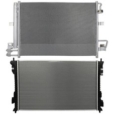 Radiator & AC Condenser Cooling Kit For 2016-2018 Ford Explorer 3.5L 3496CC