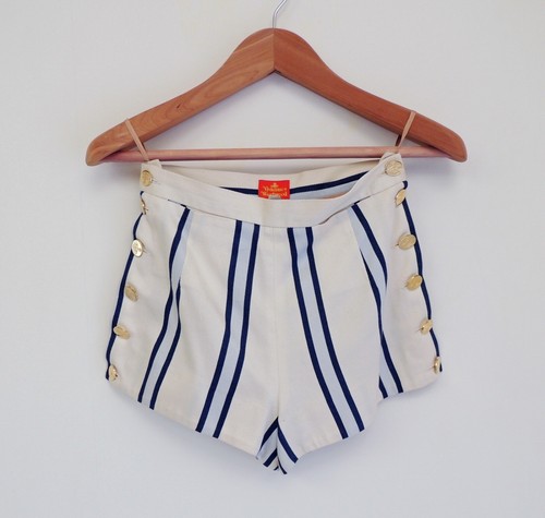 Vivienne Westwood 1994 Cafe Society - gestreifte Consuelo Rugby Shirts, kurze Kugel - Bild 5 von 11