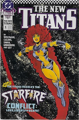 The New Titans Annual No.6 / 1990 Marv Wolfman Paris Cullins Curt Swan