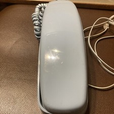 Vintage AT T Push Button Bright Baby BLUE Desk Phone Trimline,Working Phone 