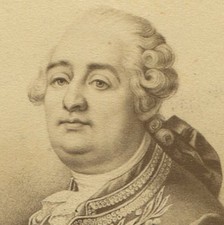 LOUIS XVI, KING OF FRANCE. CDV OF ARTWORK. PARIS, FRANCE.